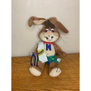 NEW nesquik rabbit beach plush with tags vintage nestle